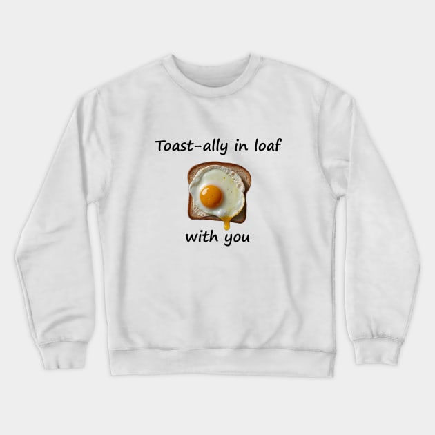 Egg Fried Vintage Yummy Kawaii Vintage Bread Sandwich Toast Since Crewneck Sweatshirt by Flowering Away